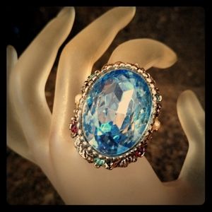 Large vintage cocktail statement ring